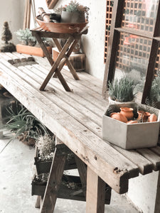 Amazing Vintage Pottery Table