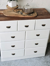 Load image into Gallery viewer, Farmhouse Cubby Dresser or Coffee Bar