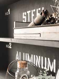 Industrial Inspired Solid Wood Bookshelf