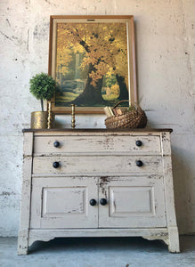 Charming & Chippy Farmhouse Cabinet