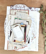 Load image into Gallery viewer, F. Junk journal paper ephemera lot