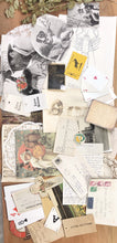 Load image into Gallery viewer, E. Junk journal paper ephemera lot