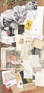 E. Junk journal paper ephemera lot