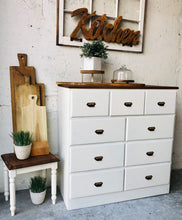 Load image into Gallery viewer, Farmhouse Cubby Dresser or Coffee Bar