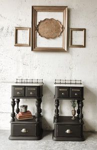 Moody Black Apothecary Queen Bedroom Set
