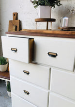 Load image into Gallery viewer, Farmhouse Cubby Dresser or Coffee Bar