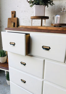 Farmhouse Cubby Dresser or Coffee Bar