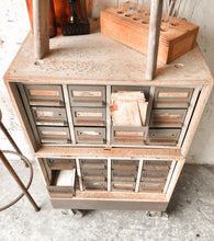 Load image into Gallery viewer, Vintage Industrial Stacked Metal Drawers (2pc)