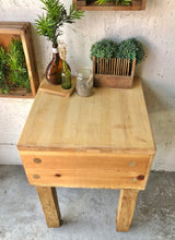 Load image into Gallery viewer, Rustic Rolling Butcher Block Island