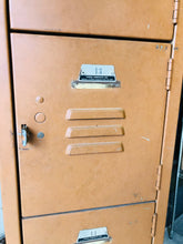Load image into Gallery viewer, Vintage Industrial Orange Lockers (sold separately)