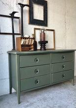 Load image into Gallery viewer, Industrial Green Dresser &amp; Nightstand Set (2pc)