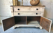 Load image into Gallery viewer, Charming &amp; Chippy Farmhouse Cabinet