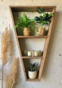 Cute Wood Pyramid Shelf