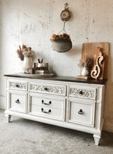 Load image into Gallery viewer, Beautiful Vintage Farmhouse Buffet or TV Stand