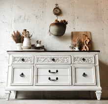 Load image into Gallery viewer, Beautiful Vintage Farmhouse Buffet or TV Stand