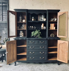 Stunning One Piece Vintage Hutch