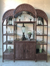 Load image into Gallery viewer, Large Vintage Rattan Shelf