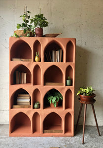 Amazing & Unique Faux Terra Cotta Cubby Shelf