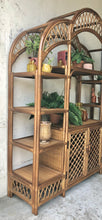 Load image into Gallery viewer, Vintage Rattan Etagere