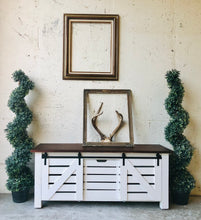 Load image into Gallery viewer, Modern Farmhouse Entryway Bench or Small TV Stand