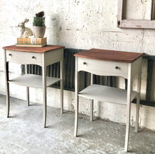 Load image into Gallery viewer, Vintage Nightstand or End Table Set (2pc)