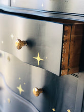 Load image into Gallery viewer, Vintage Celestial Painted Chest of Drawers
