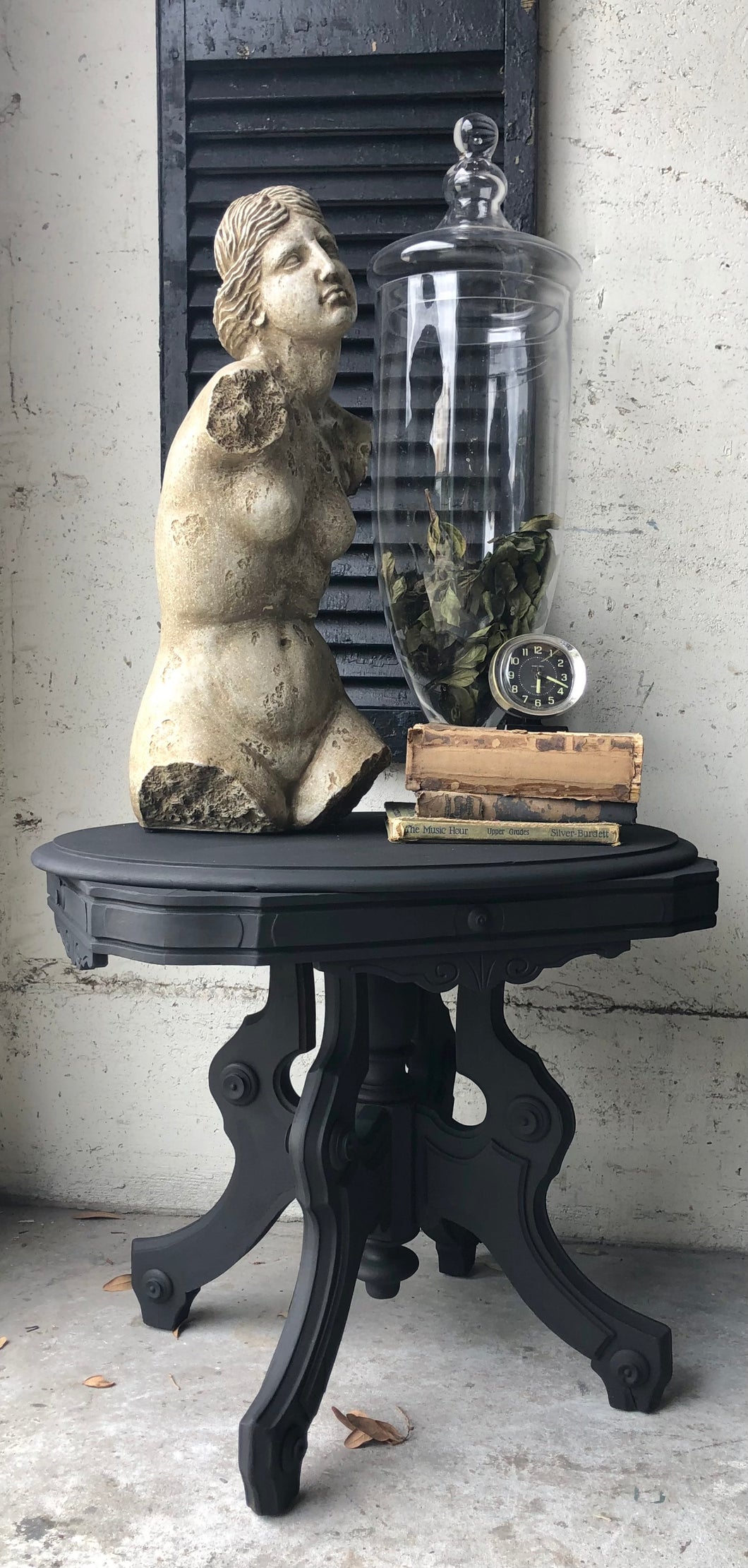 Small Antique Refurbished Side Table