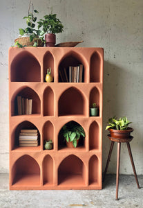 Amazing & Unique Faux Terra Cotta Cubby Shelf