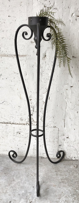 Large Iron Candle Holder