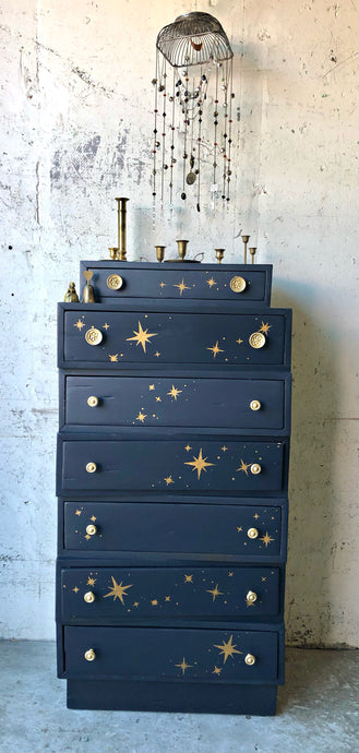 Starry Night Handmade Chest of Drawers