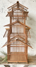 Load image into Gallery viewer, Vintage Large Wood Birdcage