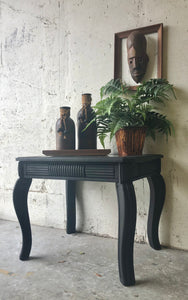 Single Glass Inlay Side Table