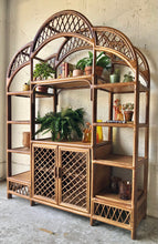 Load image into Gallery viewer, Vintage Rattan Etagere