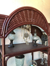 Load image into Gallery viewer, Large Vintage Rattan Shelf