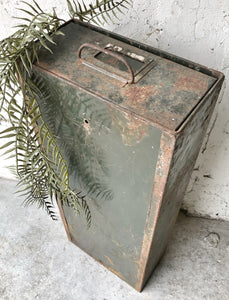 Industrial Green Metal Stacking Drawers $14 each