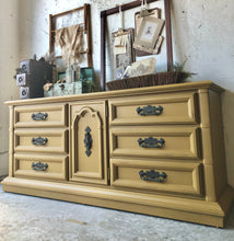 Load image into Gallery viewer, Beautiful Large Vintage Buffet, Dresser, or TV Stand