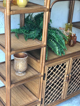 Load image into Gallery viewer, Vintage Rattan Etagere