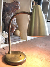Load image into Gallery viewer, Vintage Gold Metal Lamp