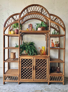 Vintage Rattan Etagere