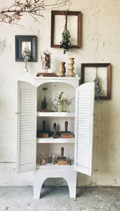 Petite Farmhouse Shutter Cabinet