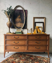 Load image into Gallery viewer, Beautiful Vintage MCM Bassett Dresser or Buffet