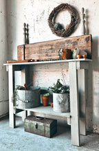 Load image into Gallery viewer, Rustic Wood Potting Bench