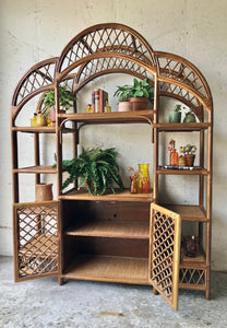 Vintage Rattan Etagere