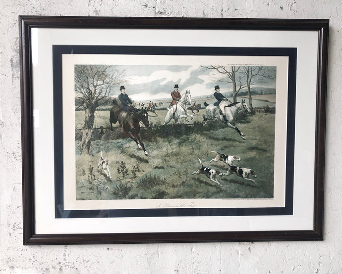 G.D Rowlandson “A Business Like Trio” Framed Watercolor Print