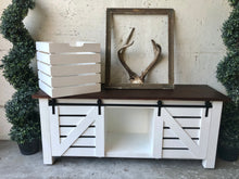 Load image into Gallery viewer, Modern Farmhouse Entryway Bench or Small TV Stand