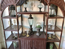 Load image into Gallery viewer, Large Vintage Rattan Shelf