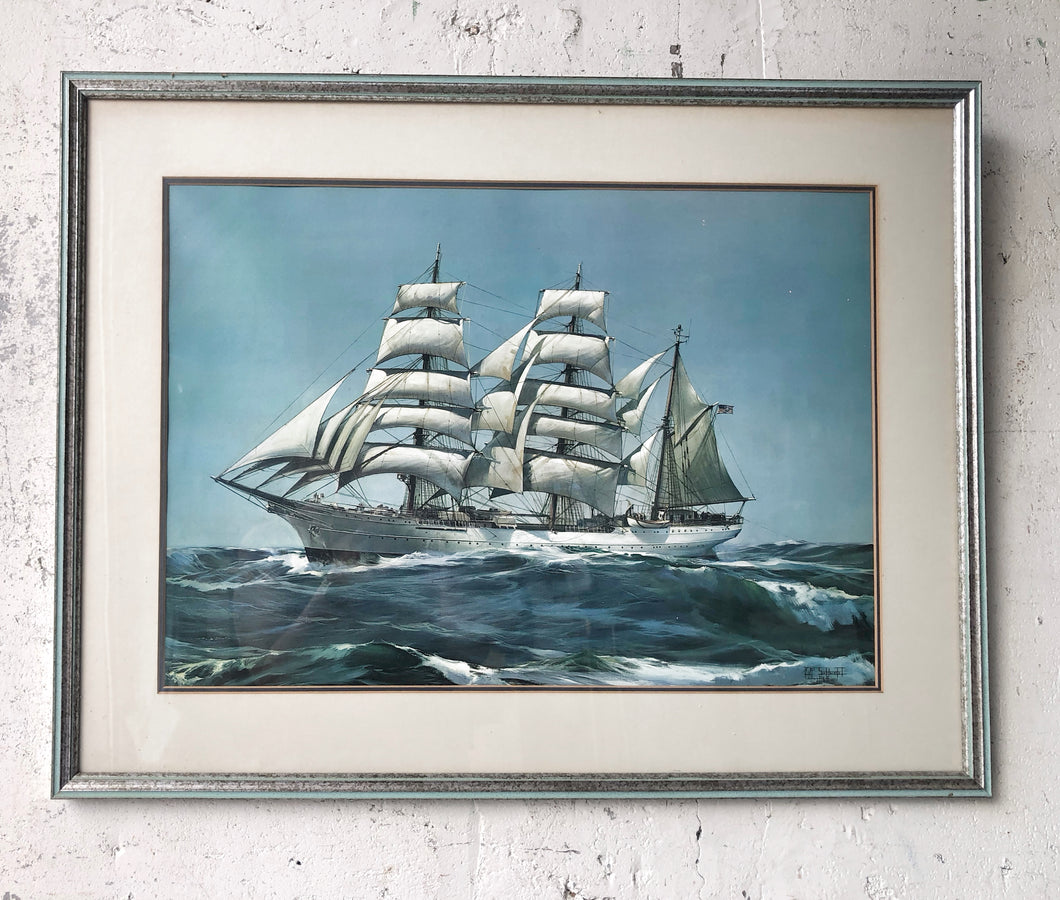 U.S Coast Guard Academy Training Framed Lithograph