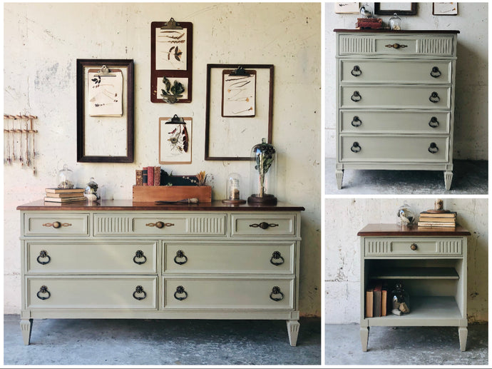Vintage Dixie Heritage Bedroom Set (3pc)