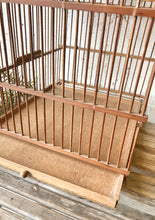 Load image into Gallery viewer, Vintage Large Wood Birdcage