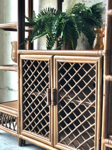 Vintage Rattan Etagere